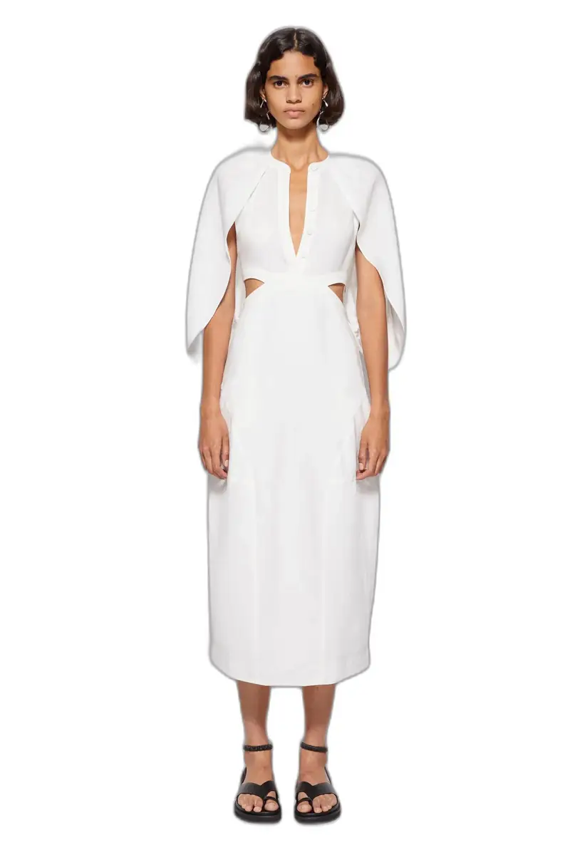 Simkhai Inara Linen Midi Dress