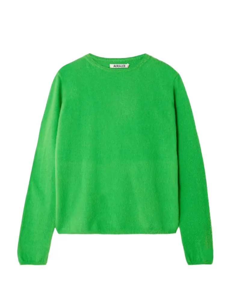 Auralee Brushed Cashmere And Cotton-blend Sweater