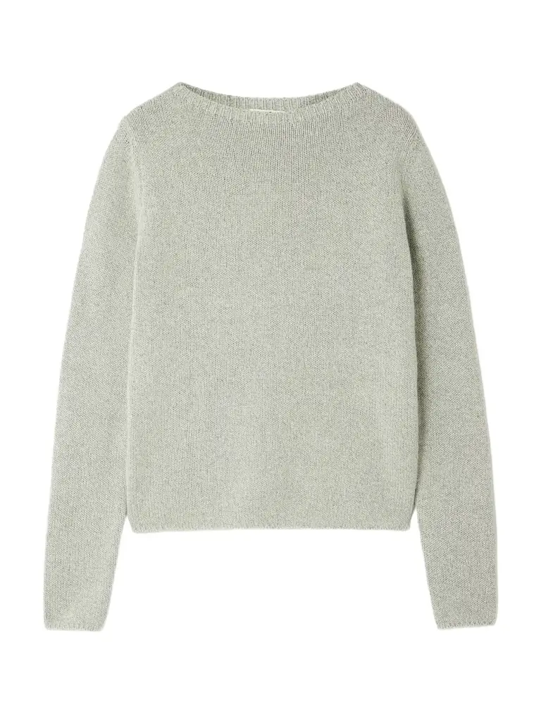 Auralee Mélange Cashmere And Silk-blend Sweater