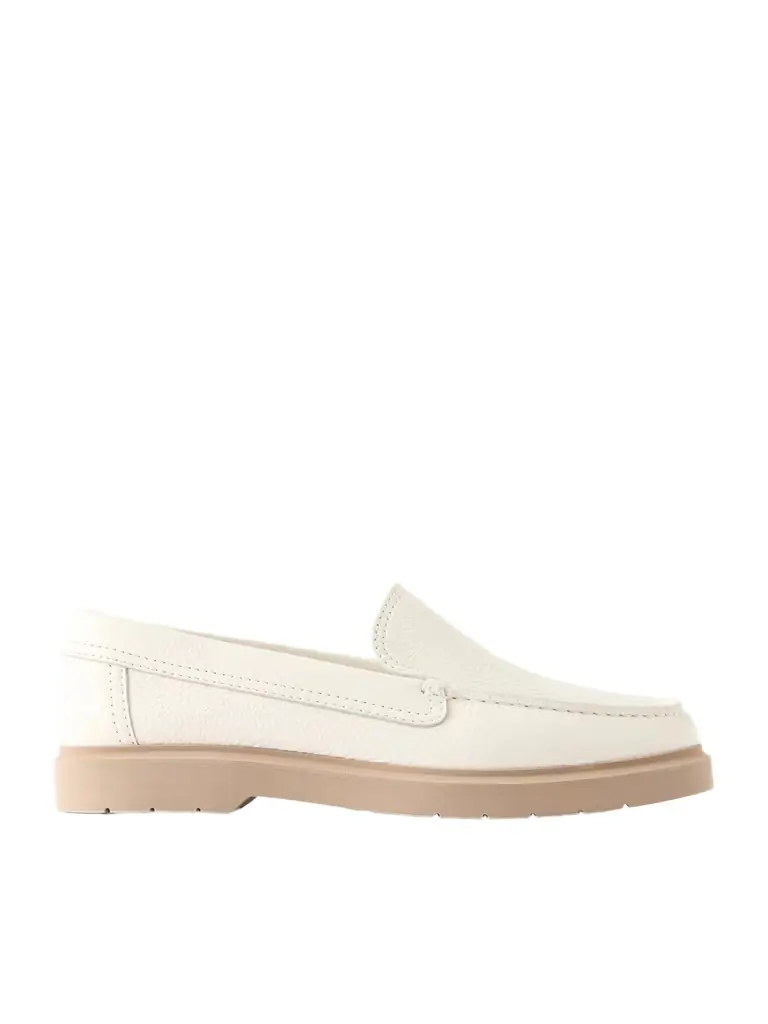 Brunello Cucinelli Textured-leather Loafers