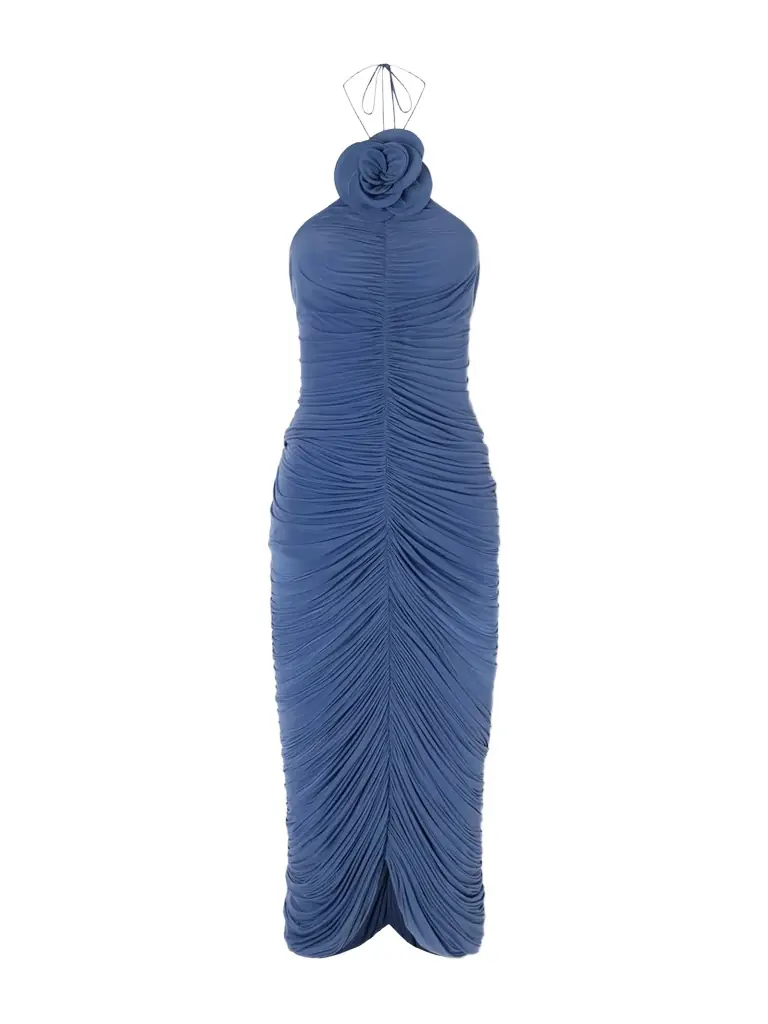 Magda Butrym Appliquéd Stretch-jersey Midi Dress