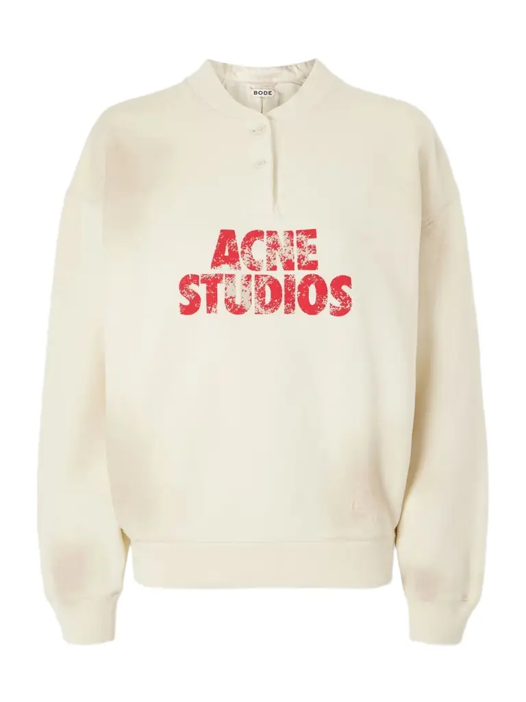 Acne Studios Printed Cotton-jersey Sweatshirt