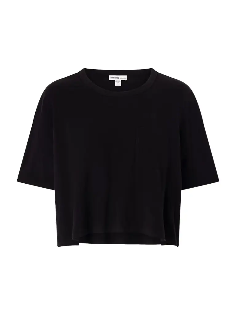 James Perse Cropped Cotton-blend Jersey T-shirt