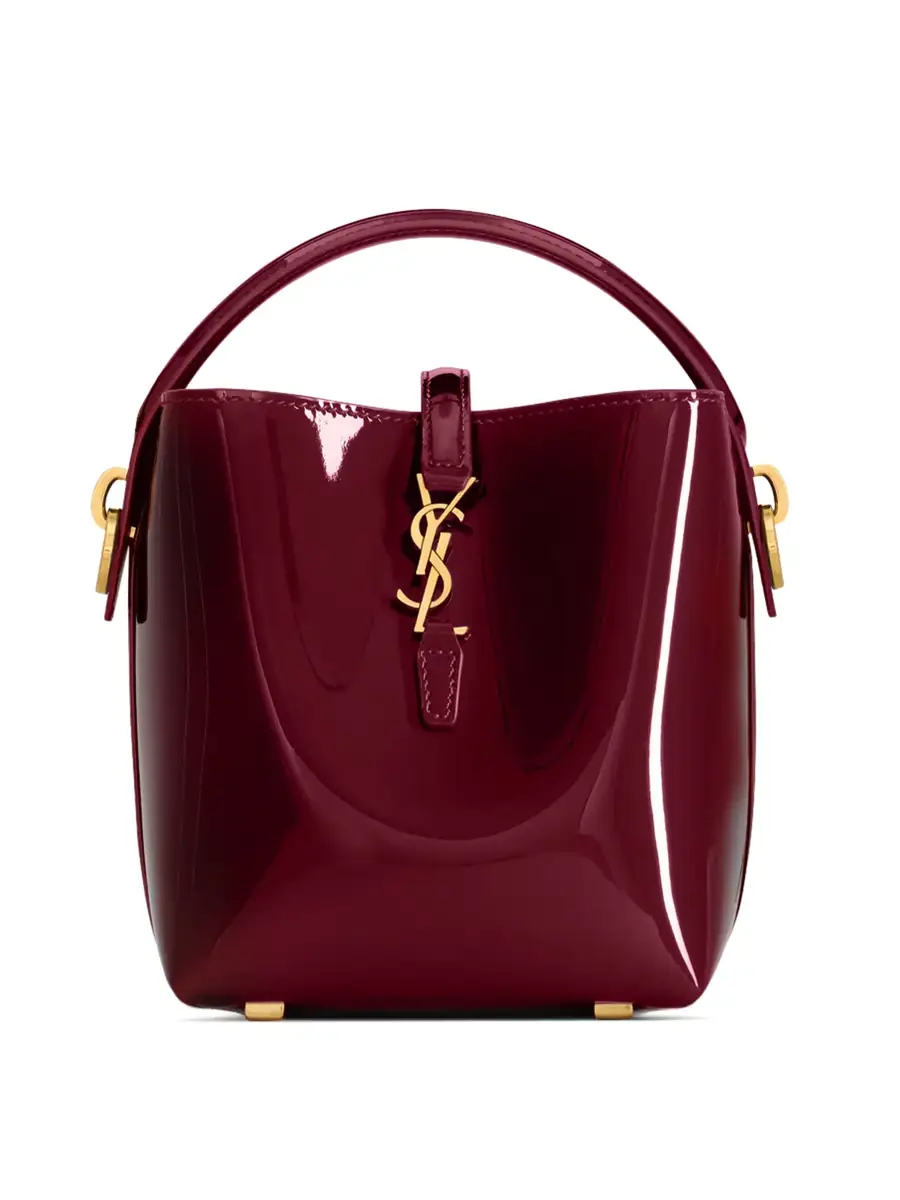 Saint Laurent Patent Leather Le 37 Mini Bucket Bag