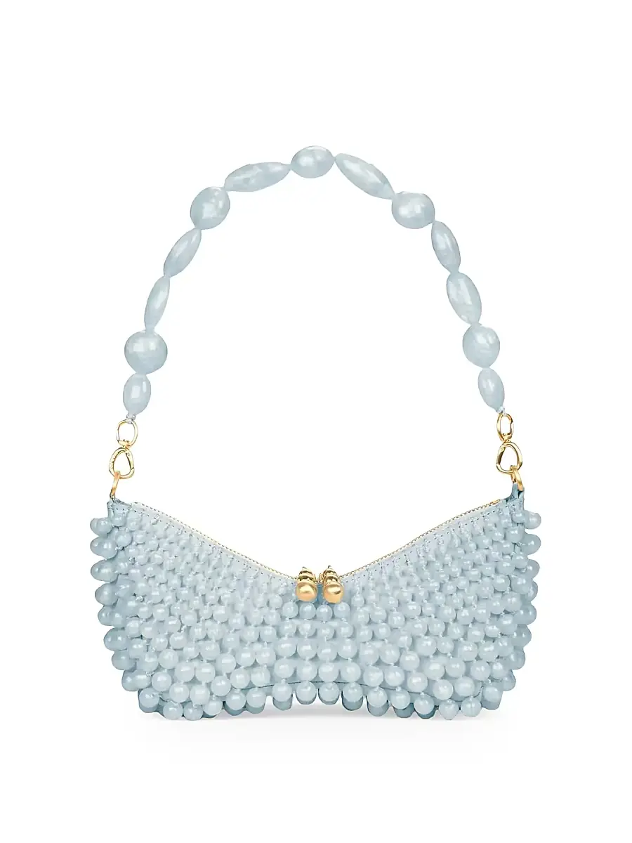Cult Gaia Women's Mercier Mini Beaded Shoulder Bag - Light Breeze