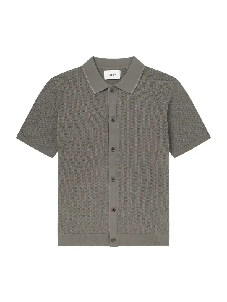 NN07 Nalo 60039 Open-Knit Cotton Shirt - Men