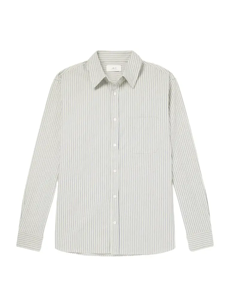 MR P. Striped Organic Cotton-Poplin Shirt - Men
