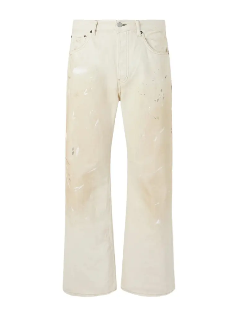 Acne Studios Paint-Splattered Straight-Leg Jeans - Men