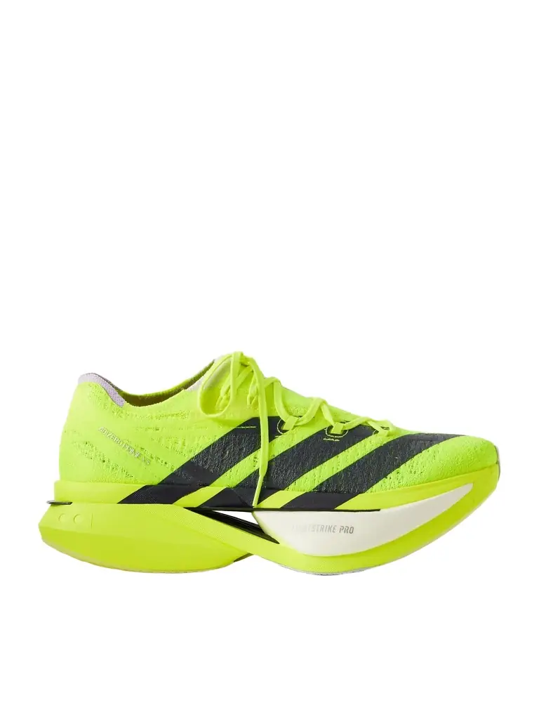 ADIDAS RUNNING Adizero Prime X3 Striped Rubber-Trimmed STRUNG Running Sneakers - Men