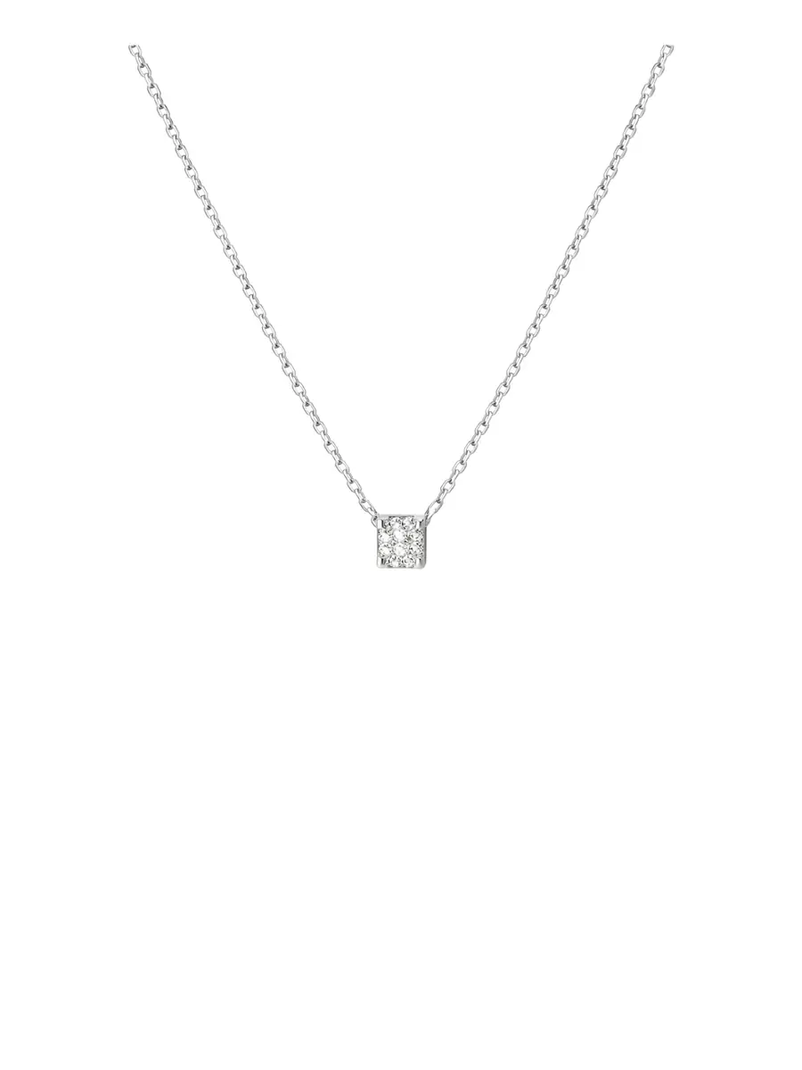 Wish Fine Jewelry 0.2ct Diamond 18K Gold Solitaire Necklace