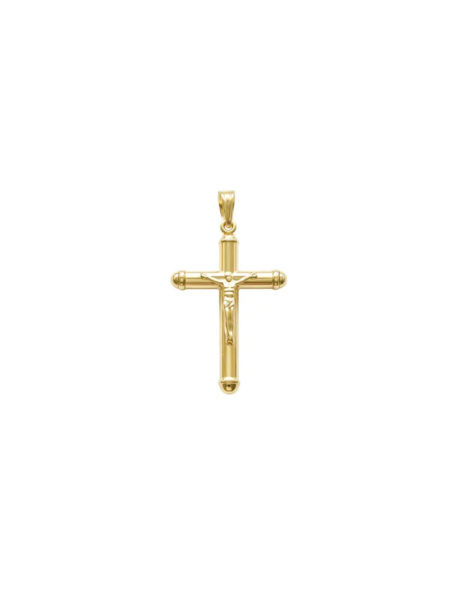 Wish Fine Jewelry 14K Gold Large Crucifix Pendant