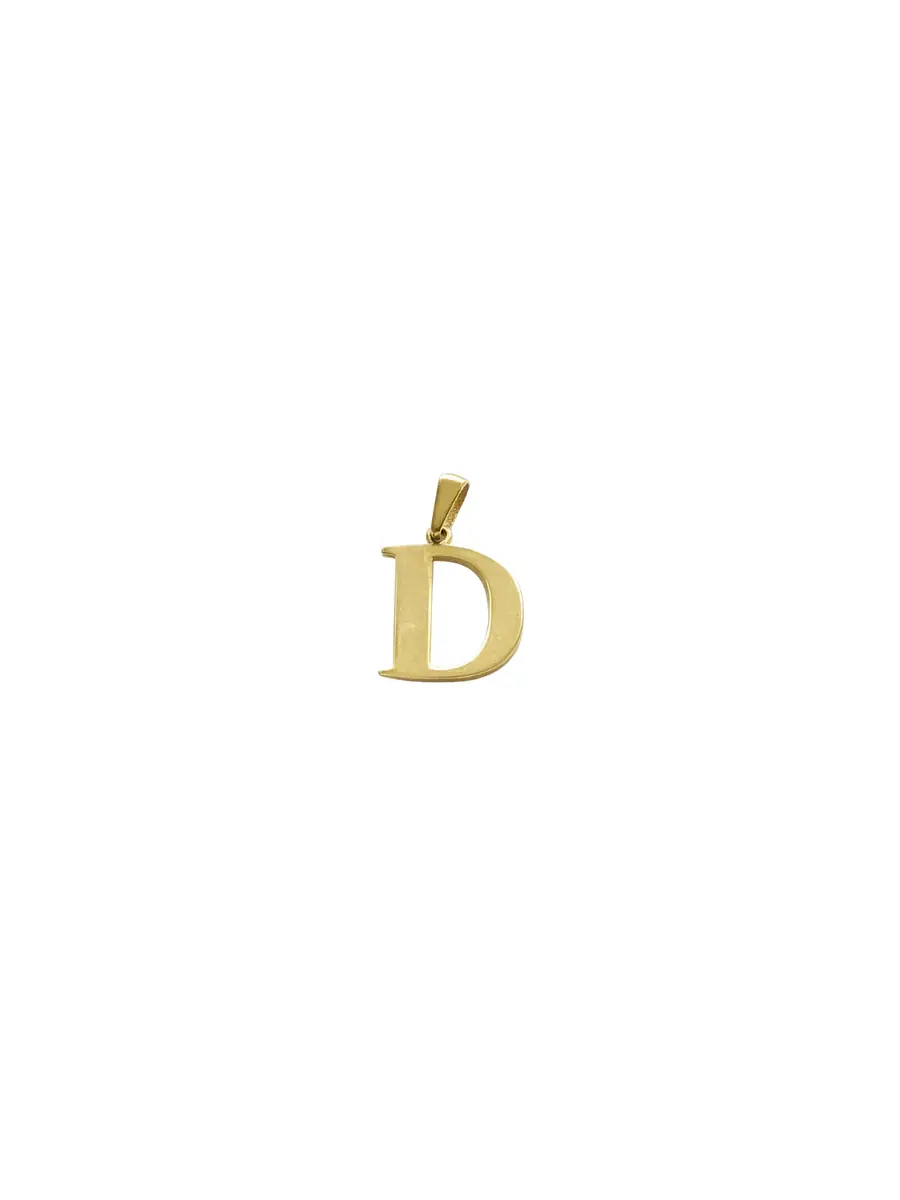Wish Fine Jewelry 14K Gold Letter "D" Pendant