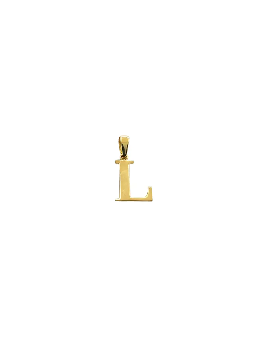 Wish Fine Jewelry 14K Gold Letter "L" Pendant