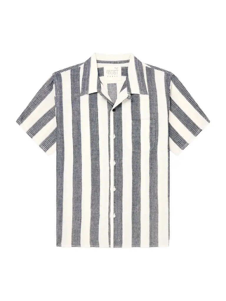 Kardo Chintan Striped Cotton Shirt - Men