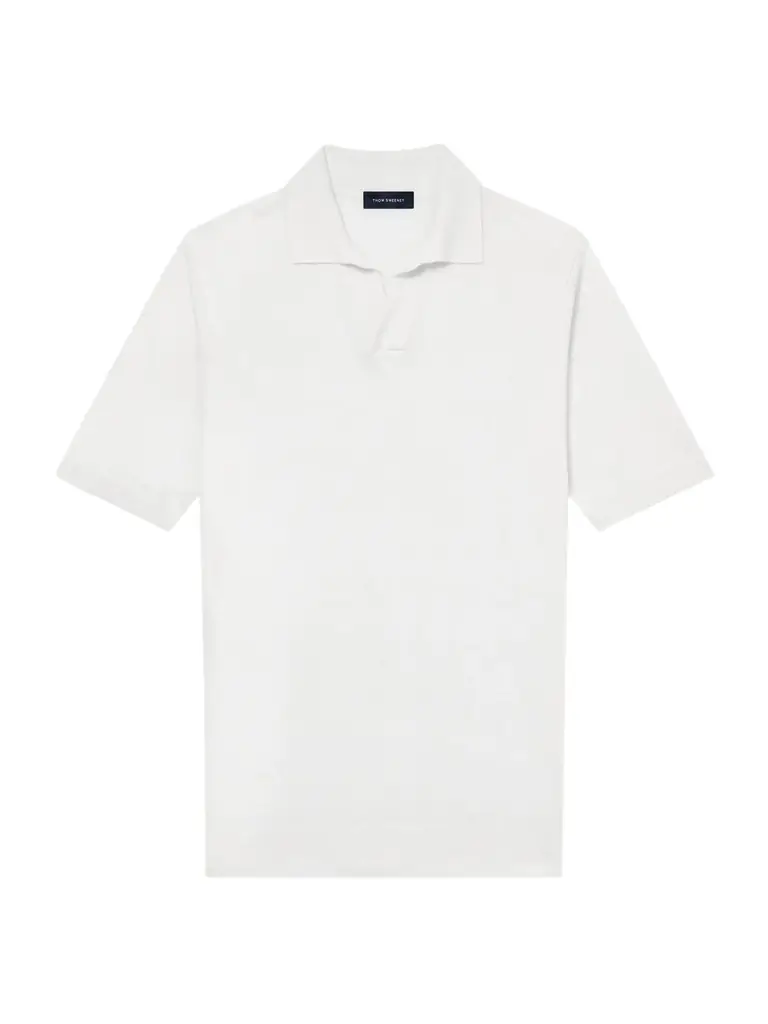 Thom Sweeney Linen and Cotton-Blend Polo Shirt - Men