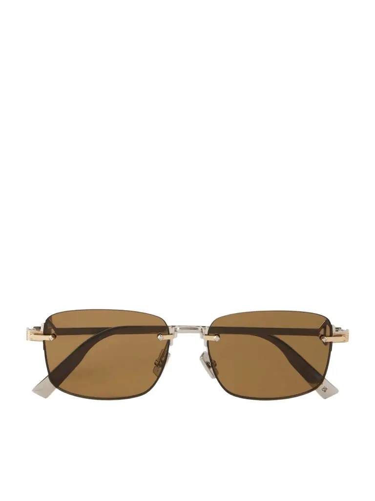 DIOR Eyewear CD Diamond S11U Rectangular Gold-Tone Sunglasses - Men