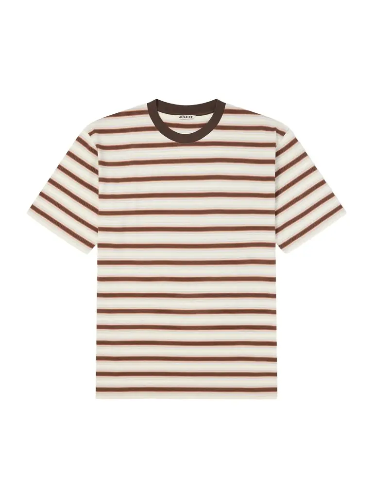 Auralee Striped Cotton-Jersey T-Shirt - Men