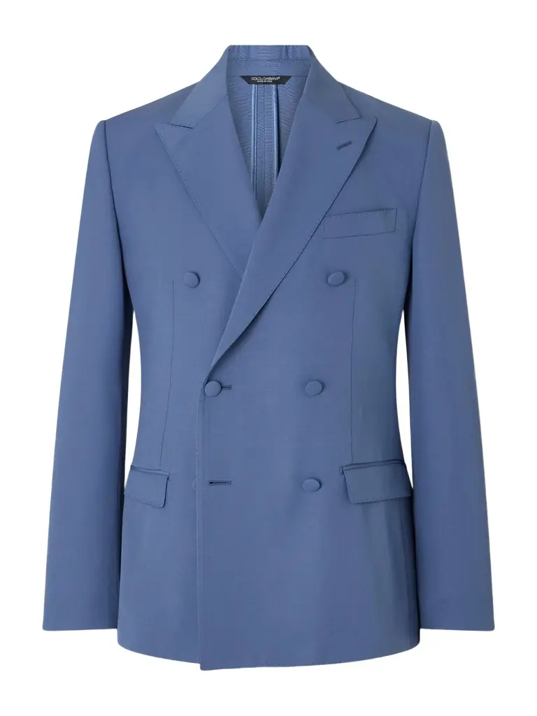 Dolce&Gabbana Double-Breasted Wool Blazer - Men
