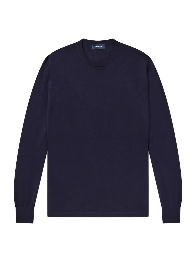 Thom Sweeney Cashmere and Silk-Blend Sweater - Men