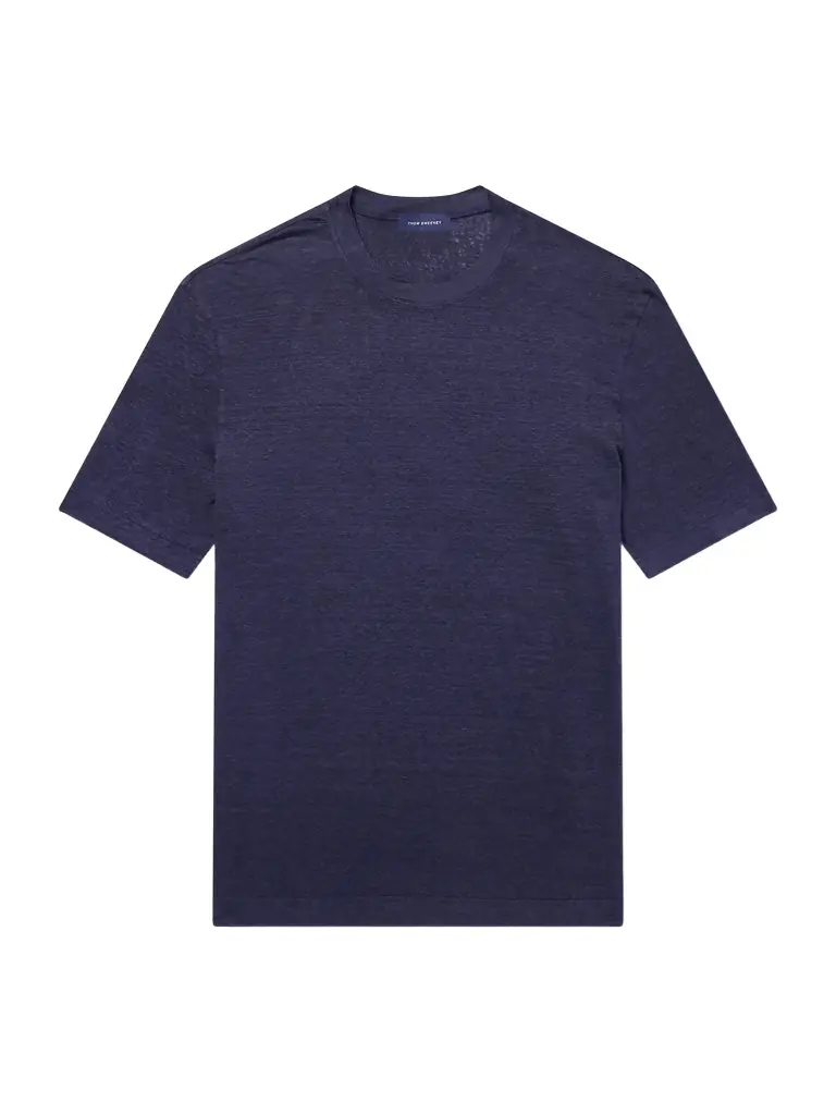 Thom Sweeney Linen-Blend T-Shirt - Men