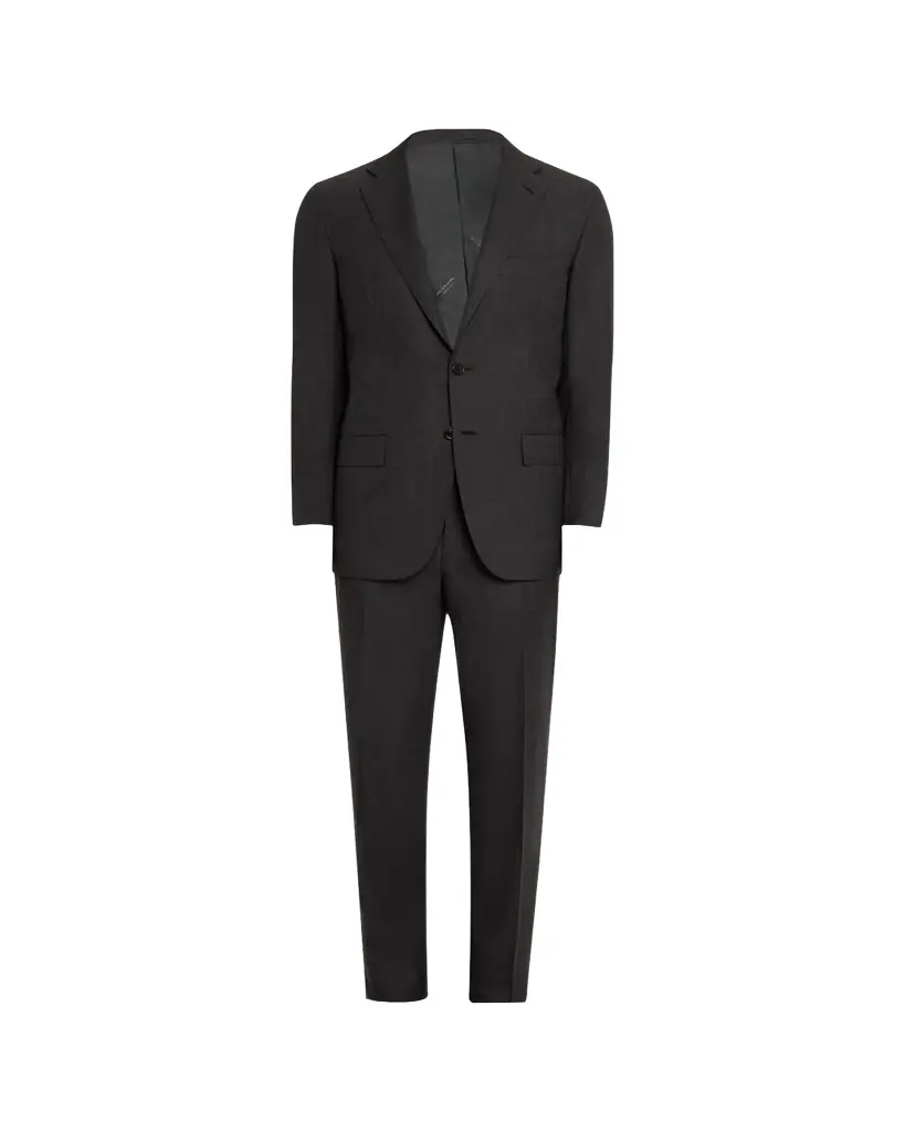 Kiton Men's Solid Wool-Silk Suit