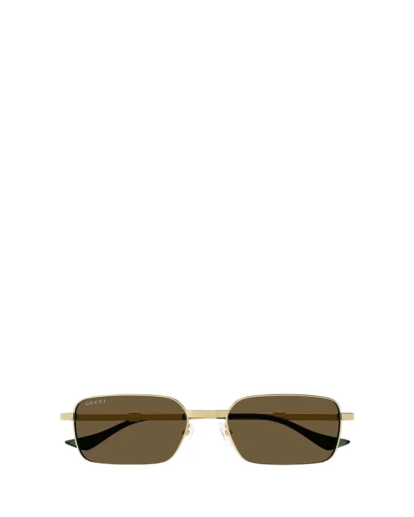 Gucci Men's Metal Rectangle Sunglasses