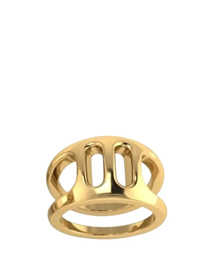 Hoorsenbuhs 1K Yellow Gold Phantom III Ring