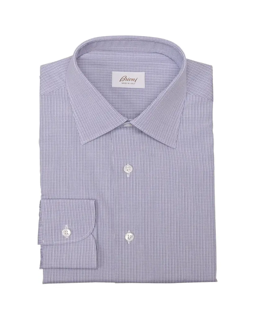 Brioni Men's Cotton Multi-Stripe Dress Shirt