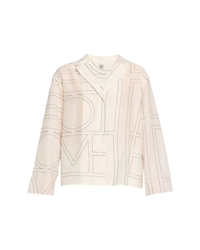 Toteme Monogram Cotton PJ Top