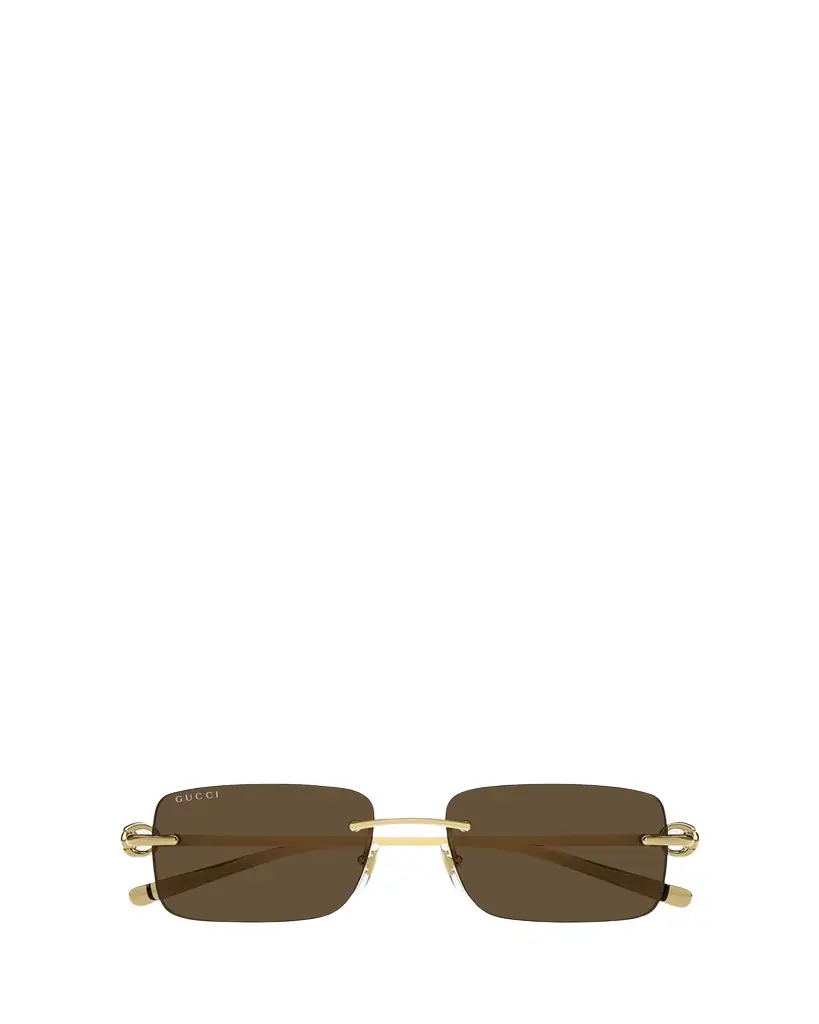 Gucci Men's GG1703SM Rimless Rectangle Sunglasses