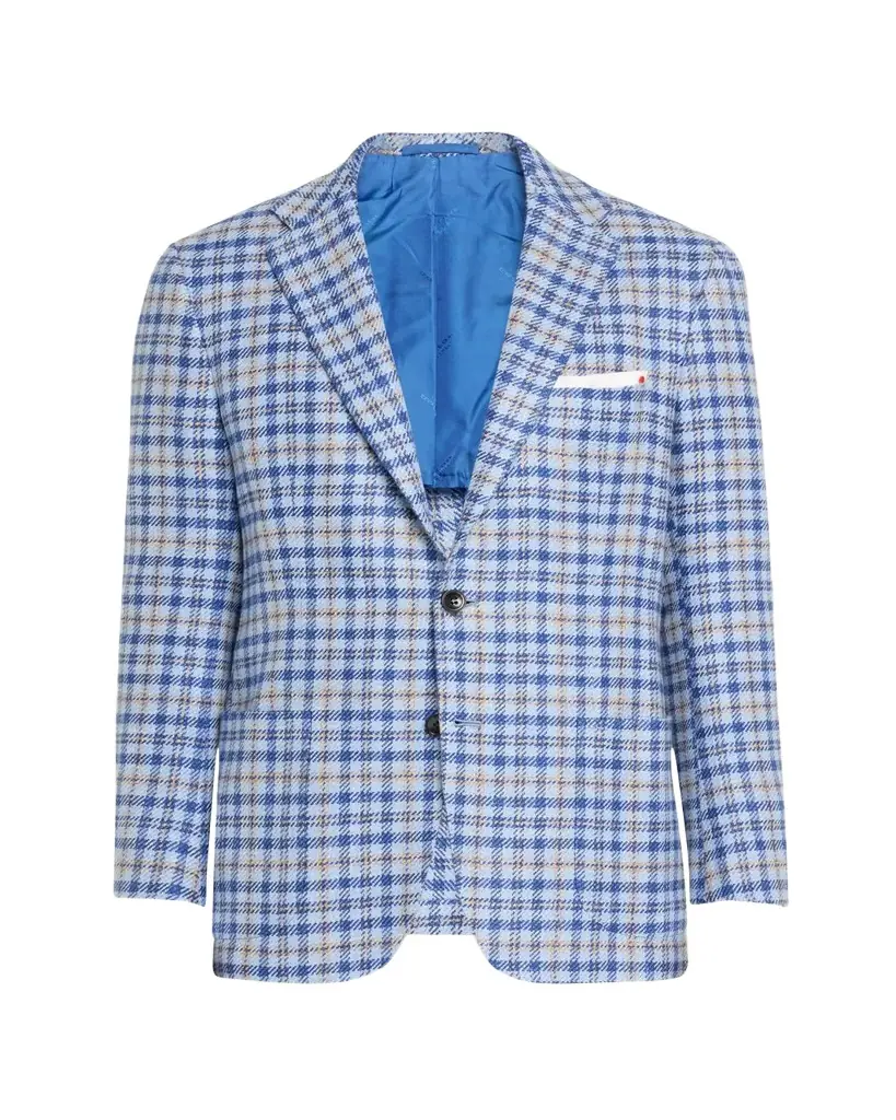 Kiton Men's Graph Check Sport Coat
