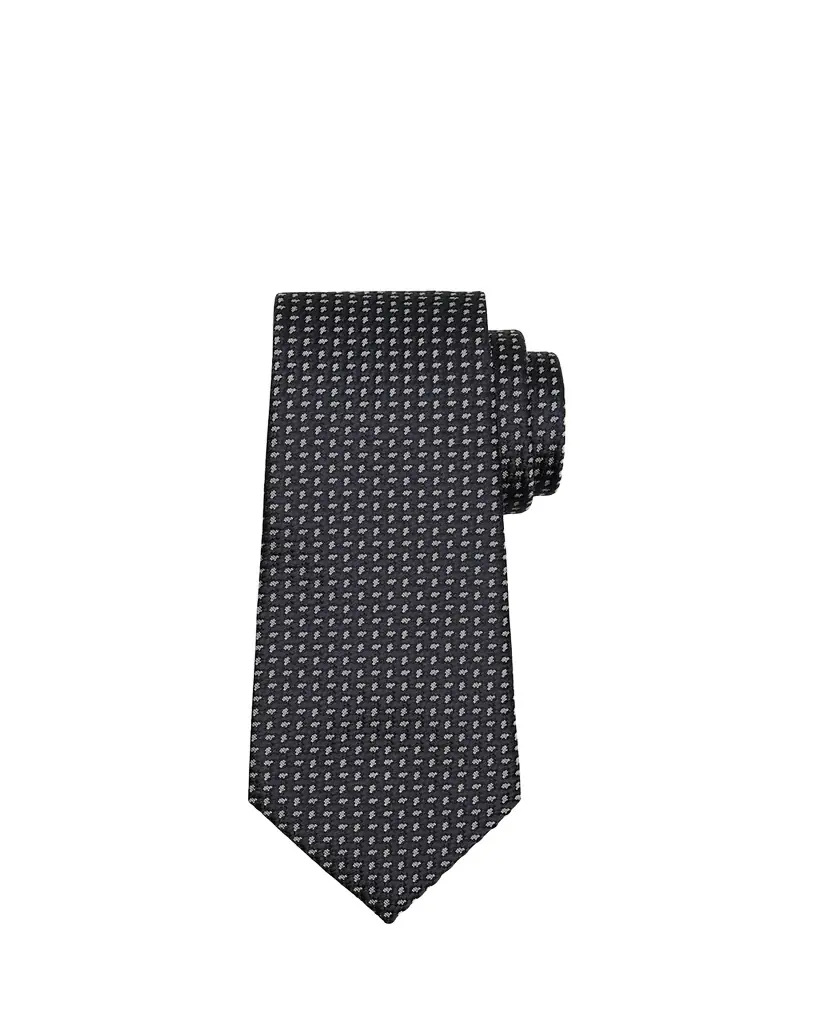 ZEGNA Men's Micro-Jacquard Silk Tie