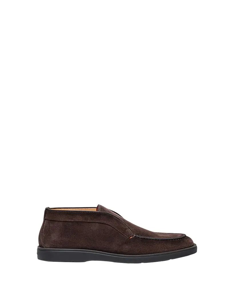 Santoni Men's Detroit Slip-On Suede Chukka Boots