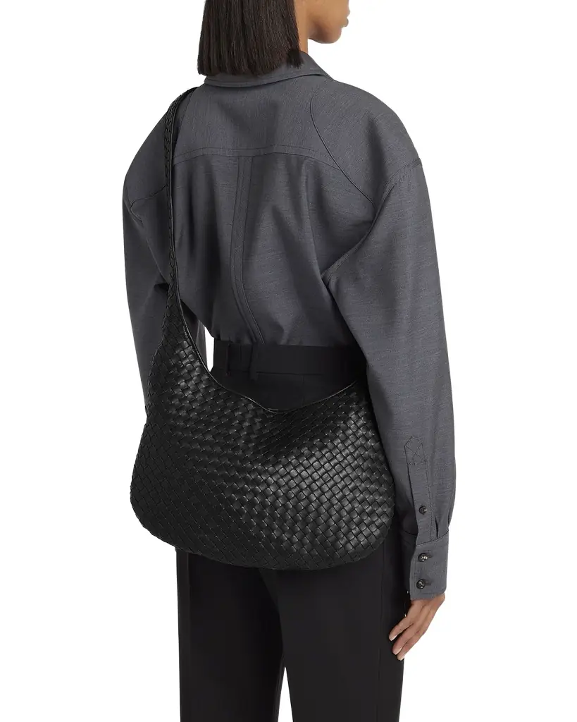 Bottega Veneta Veneto Intrecciato Leather Crossbody Bag