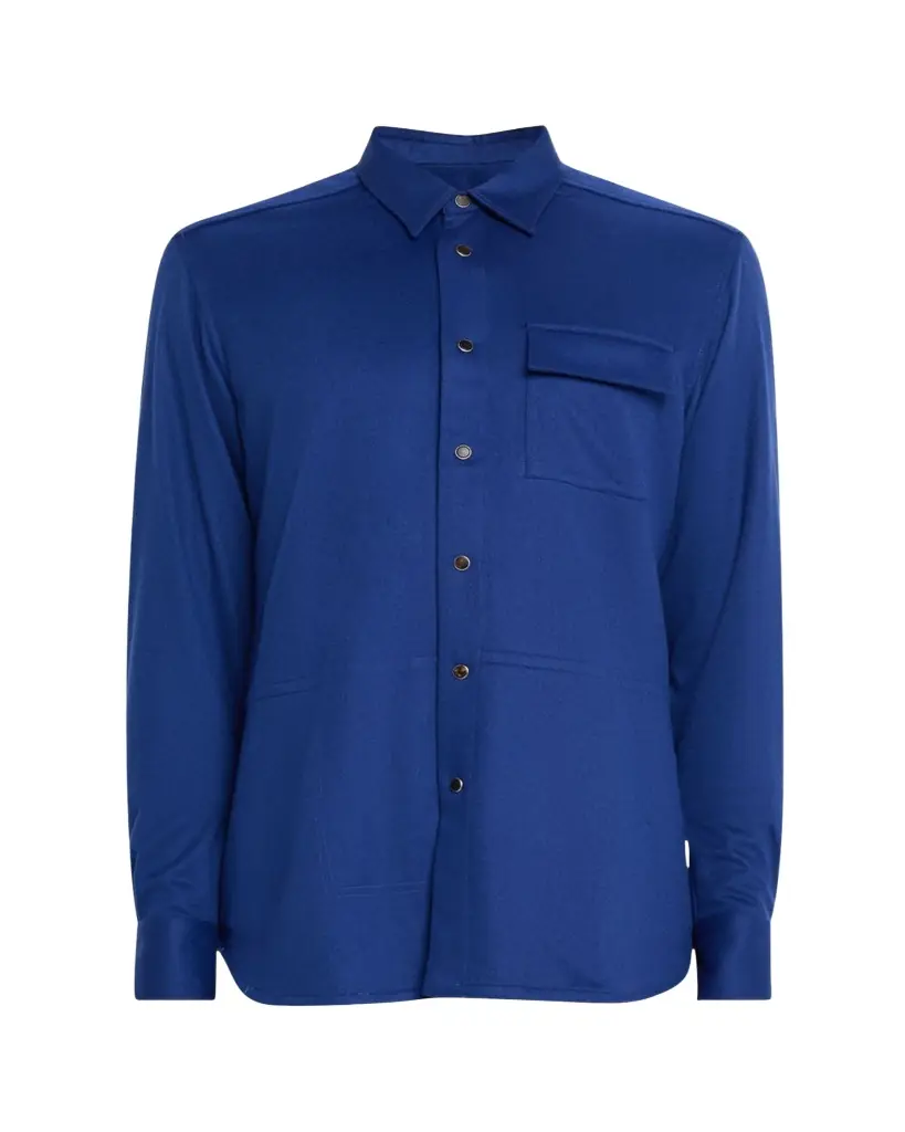 Kiton Men's Cashmere Side-Pocket Overshirt