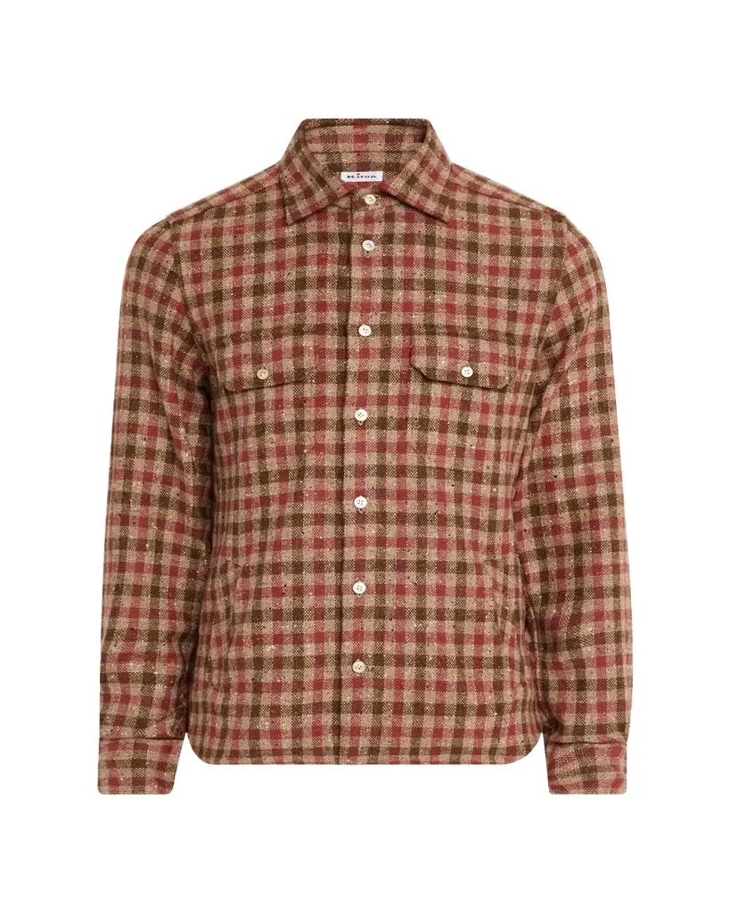 Kiton Men's Speckled Cashmere Overshirt