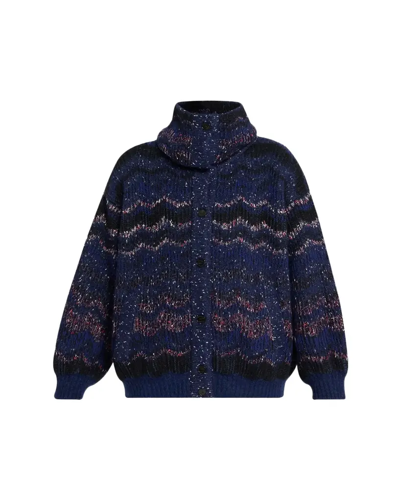 Missoni Metallic Zigzag Maxi Cardigan