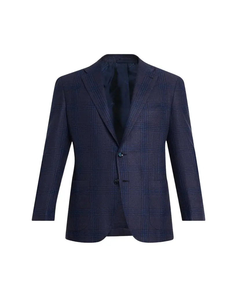 Kiton Men's Glen Plaid Cashmere Sport Coat