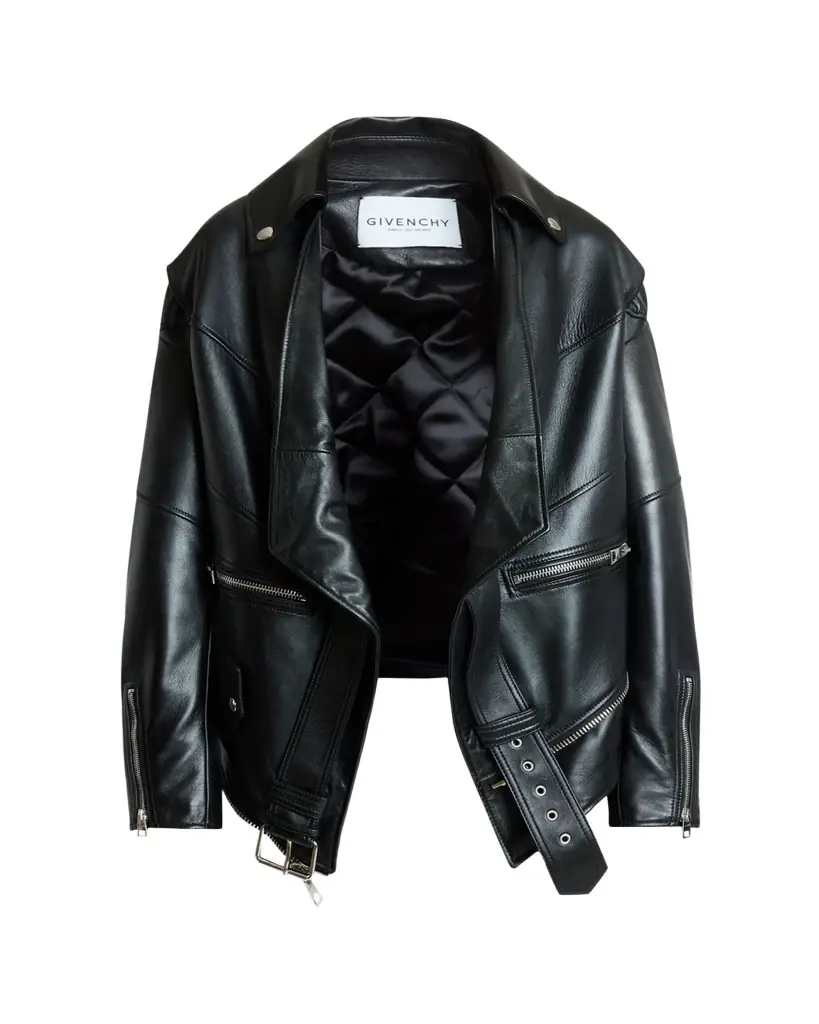 Givenchy Upside Down Leather Moto Jacket