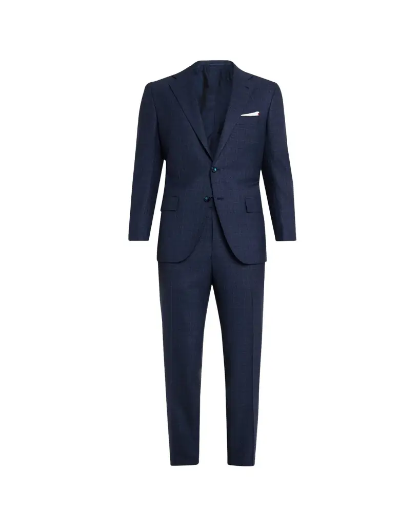 Kiton Men's Wool Tonal Plaid Single-Breasted Suit