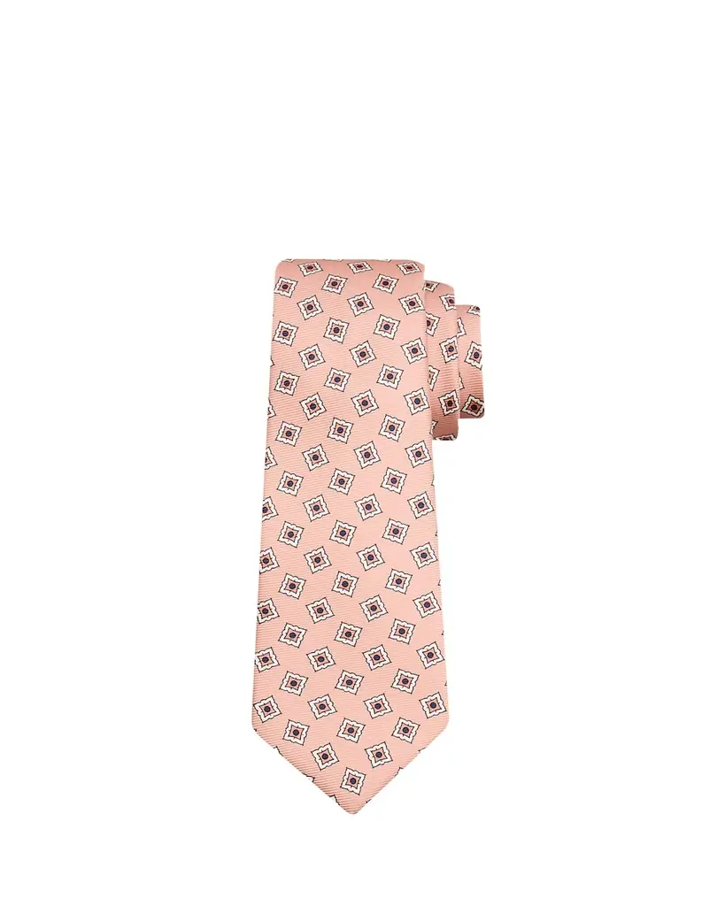 Kiton Men's Square Medallion Silk 7-Fold Tie