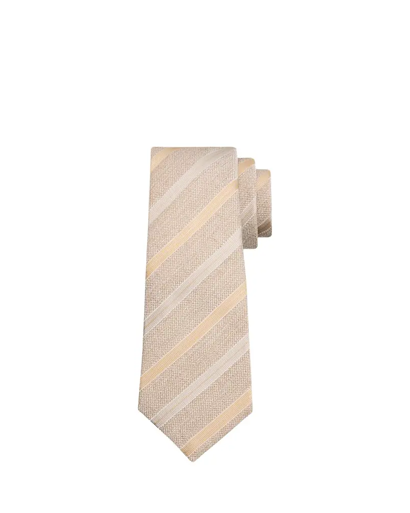 Kiton Men's Stripe Jacquard Silk 7-Fold Tie