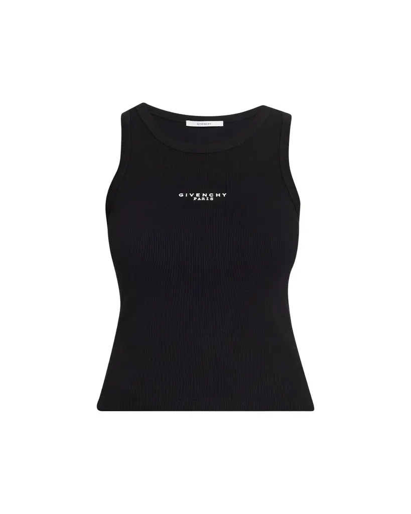 Givenchy Logo Ribbed Tank Top