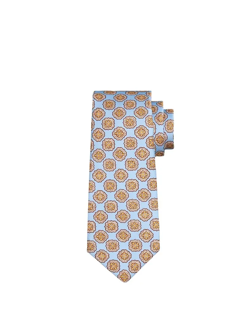 Kiton Men's Medallion Silk 7-Fold Tie