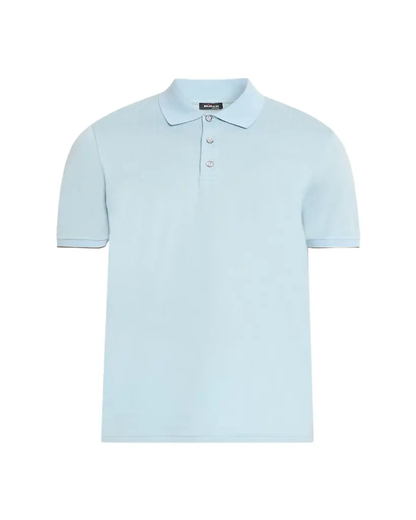 Kiton en's Cotton Rib Polo Shirt