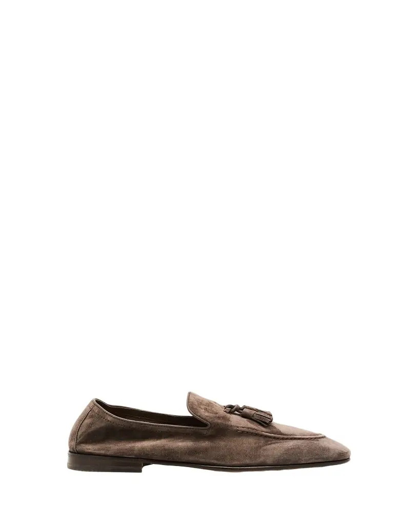 Brunello Cucinelli Men's Suede Tassel Loafers