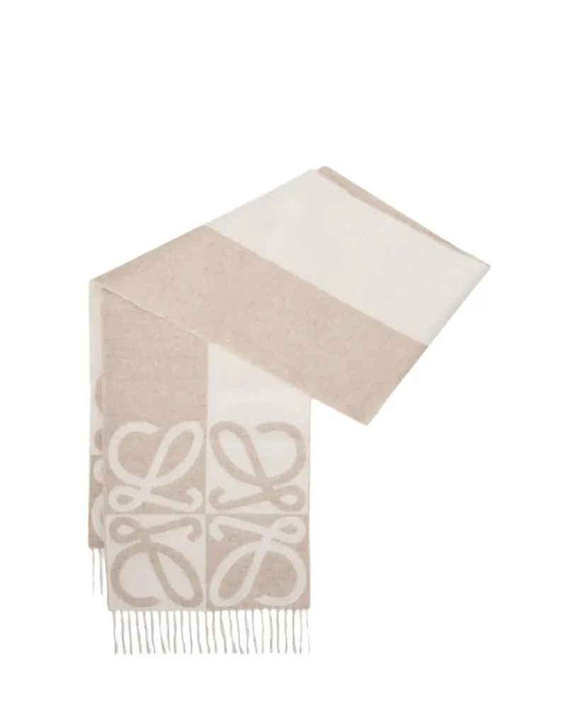 Loewe Wool and Cashmere Anagram Scarf