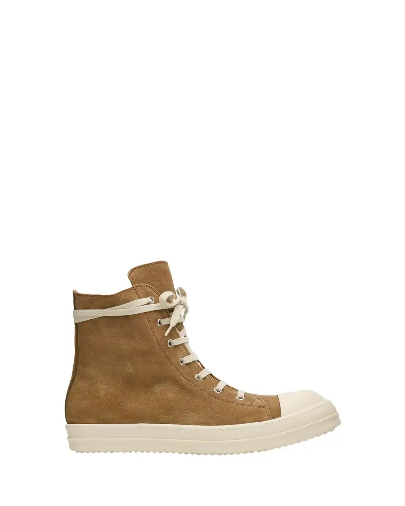 Rick Owens Men's Sneaks Suede High-Top Sneakers