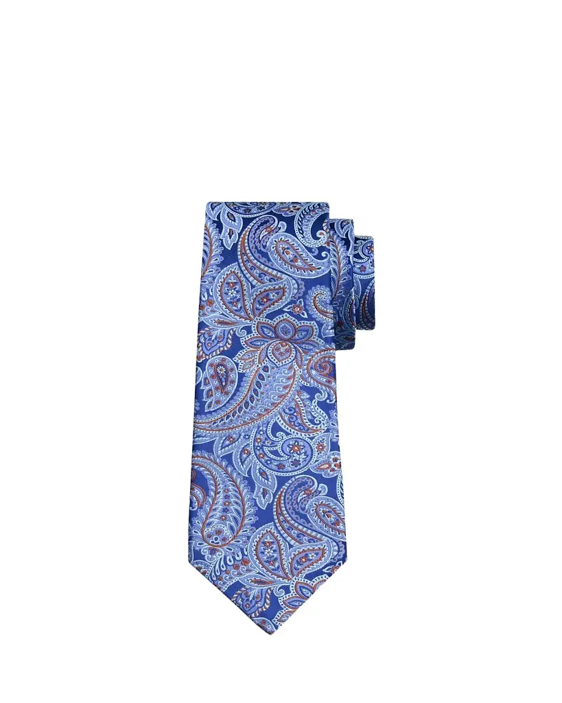 Kiton Men's Paisley Silk 7-Fold Tie