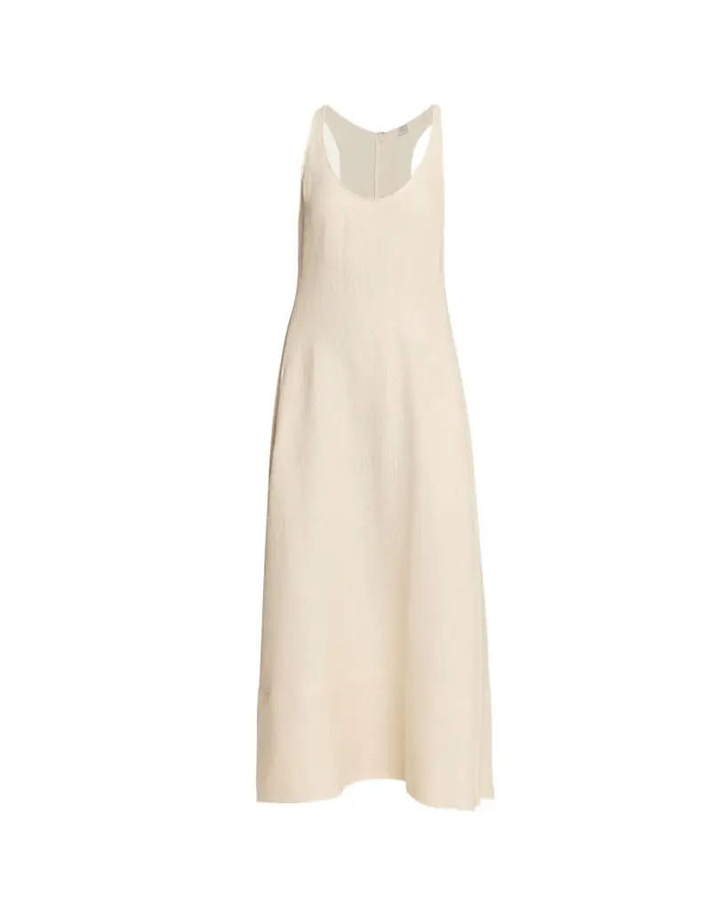 Toteme Scoop-Neck Sable Maxi Dress